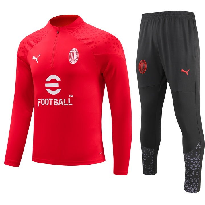 AC Milan Pre - Match RED Tracksuit 2024 - uaessss