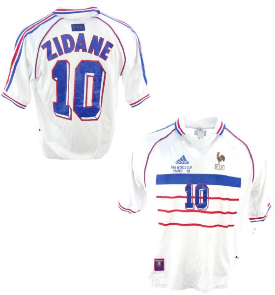 France Classic Away 1998 with Zidane 10 - uaessss