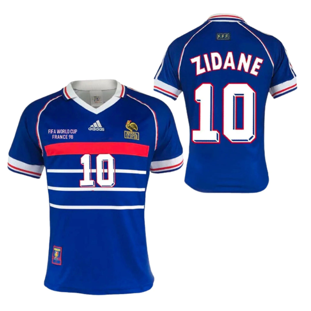 France Classic Home world cup 1998 with Zidane 10 - uaessss