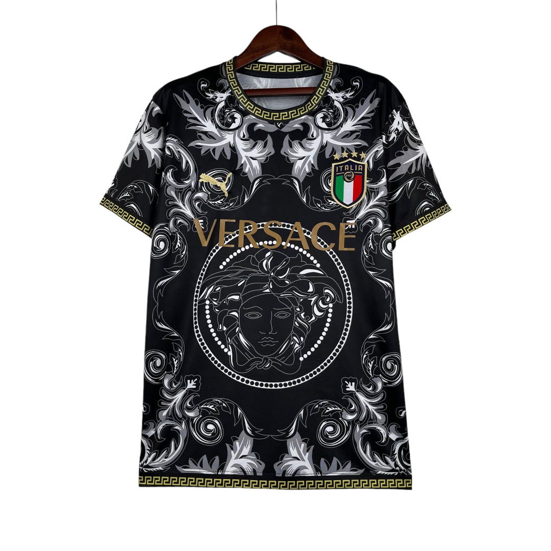 Italy Versace Ediiton Black Jersey 2023/24 - uaessss